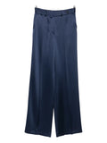 Kiton Satin Trousers — Navy