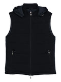Doriani Hooded Padded Vest — Black