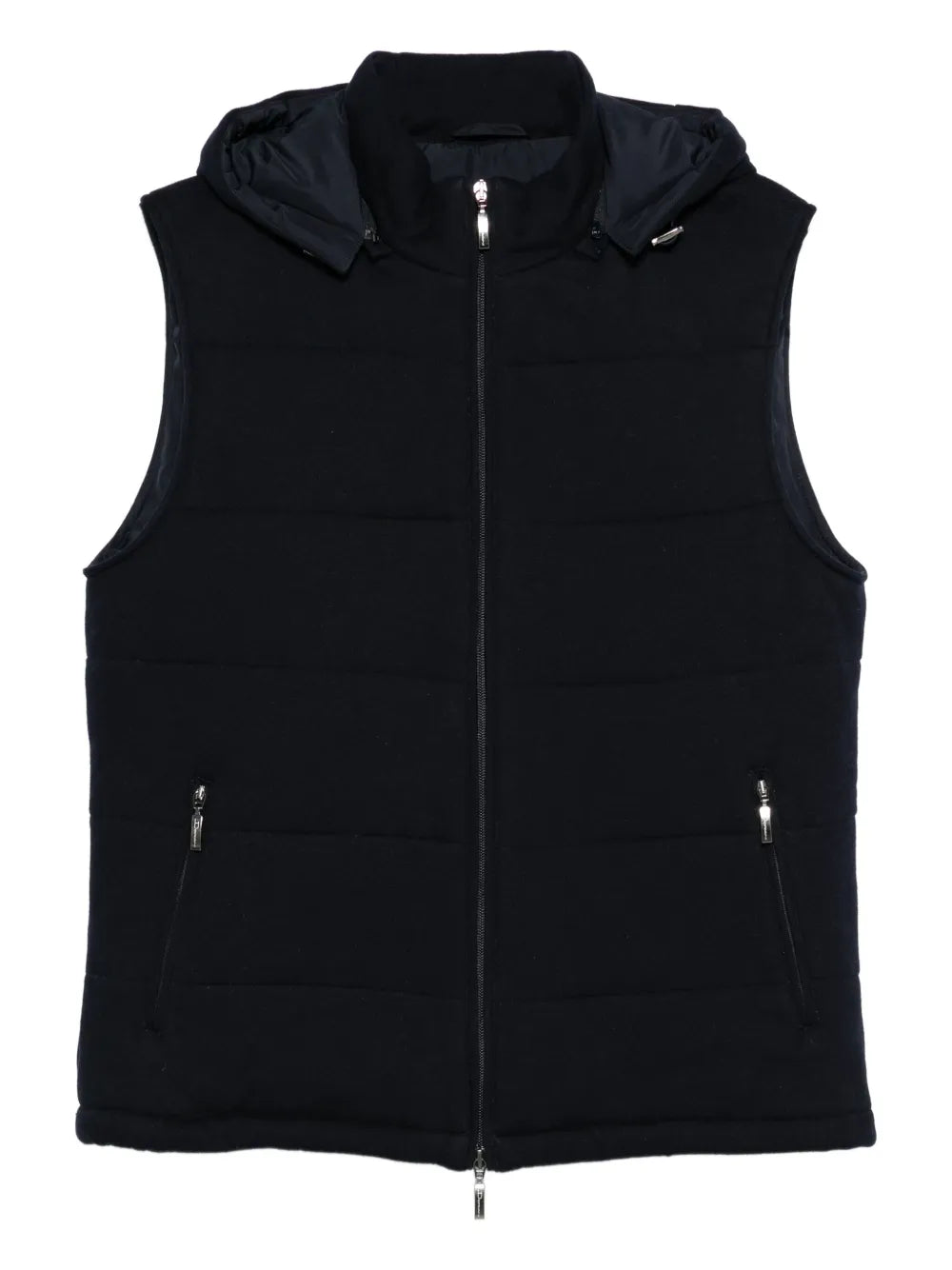Doriani Hooded Padded Vest — Black