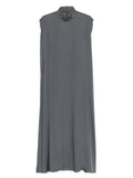 Fabiana Filippi Embellished High-Neck Dress — Grey