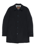 Doriani Buttoned Wool-Lined Coat — Black