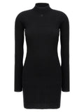 Courreges Solar Light Ribbed Knit Sweater — Black