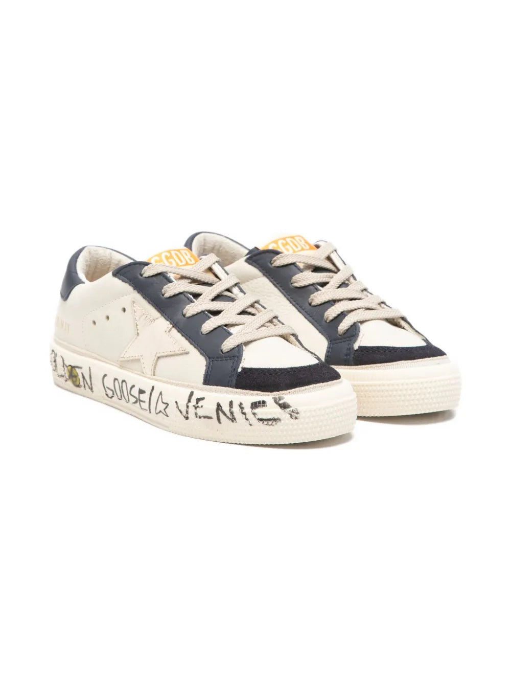 Golden Goose May Sneakers — Cream