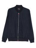 Kiton Zip-Fastening Cotton Jacket — Dark Blue