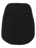 Courreges Circle Satin Skirt — Black