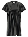 Courreges Vinyl Mini Dress — Black
