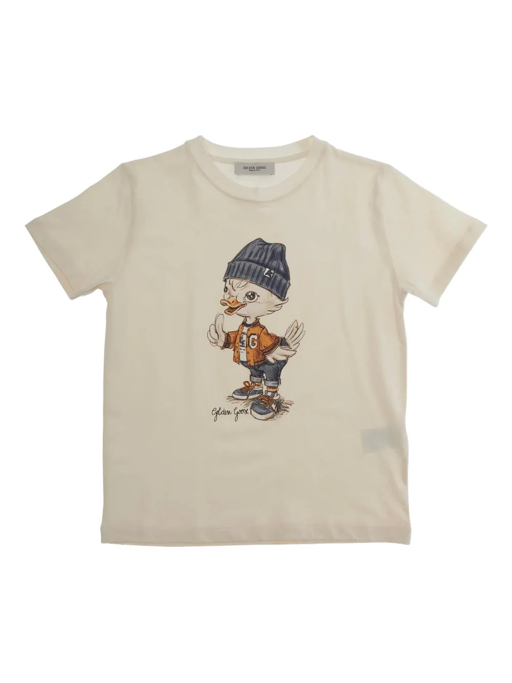 Golden Goose Cartoon Print T-Shirt — Cream