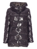 Herno Press-Stud Hooded Padded Down Jacket — Black