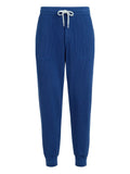 Brunello Cucinelli Ribbed-Knit Joggers — Blue
