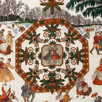 Joies d Hiver Silk Scarf