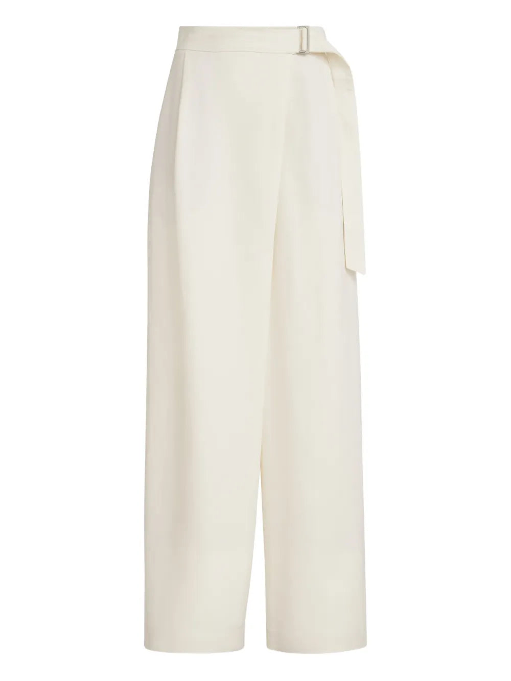 Brunello Cucinelli Adjustable-Belt Trousers — Ivory