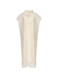 Fabiana Filippi Lace Bow Dress — Cream