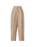 Fabiana Filippi Belt-Loop Pleated Trousers — Beige