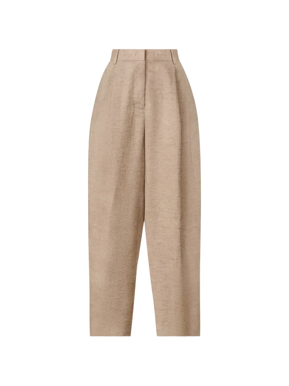 Fabiana Filippi Belt-Loop Pleated Trousers — Beige