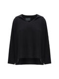 Alanui Polo Collar Sweater — Black