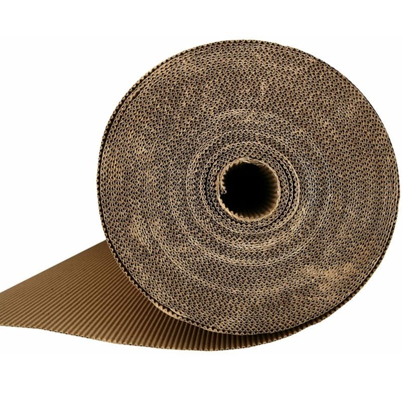 Rollo Cartón Ondulado 90 cm x 25 m | Kraft Reforzado y Resistente | Protector Ecológico para Embalaje, Mudanzas, Suelos y Trabajos de Pintura