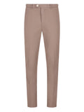 Brunello Cucinelli Belt-Loop Cotton Trousers — taupe