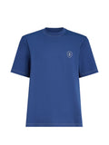 Brunello Cucinelli Logo-Embroidered Crew-Neck T-Shirt — Blue