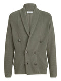 Brunello Cucinelli Ribbed Cotton Cardigan — Green