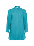 Eres Linen Shirt — Teal