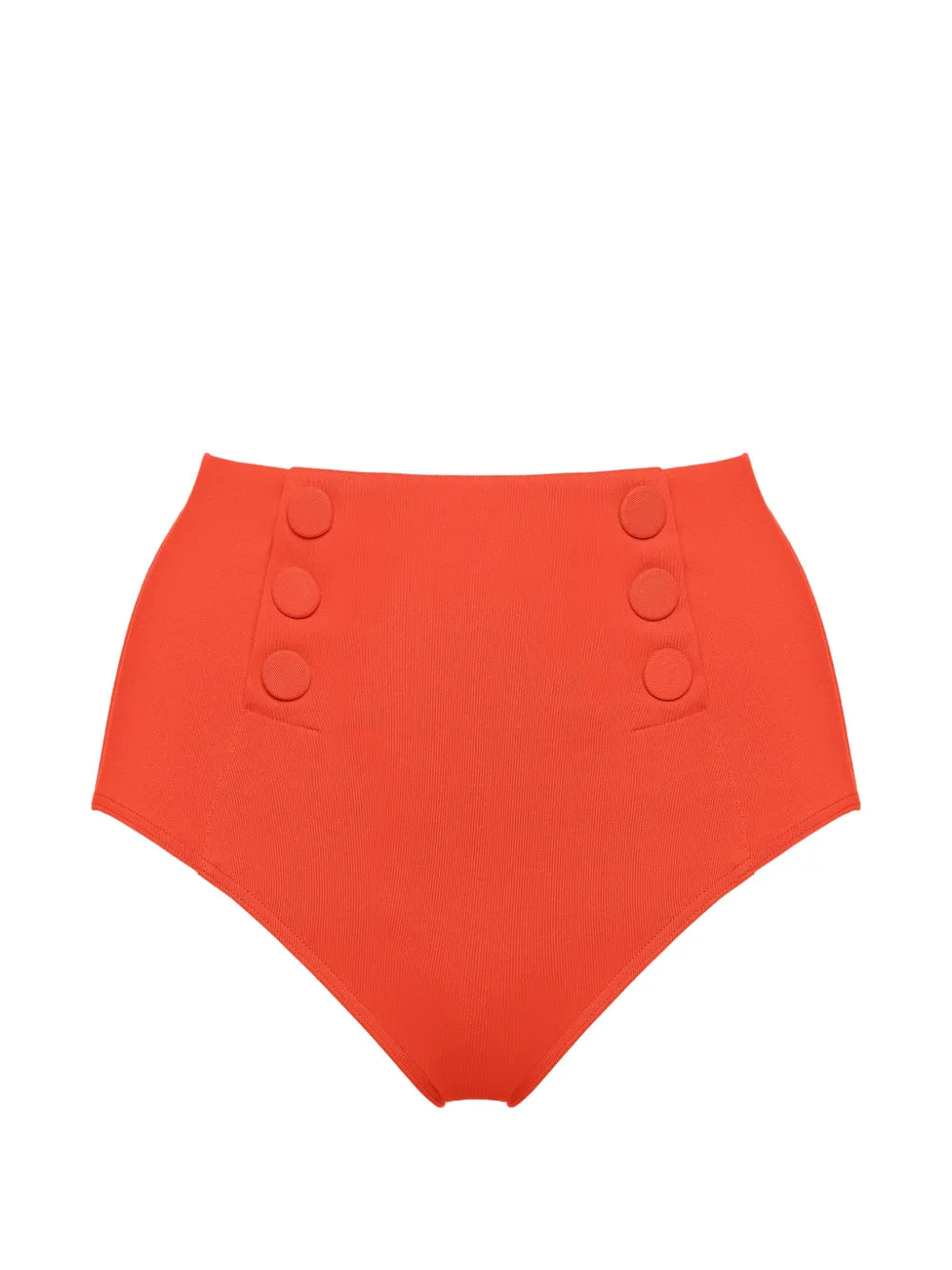 Eres High-Waisted Button Detail Bikini Briefs — Orange