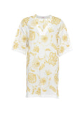 Eres Floral Print Dress — White