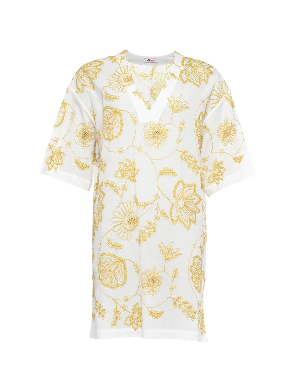 Eres Floral Print Dress — White