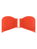 Eres Ruched Detail Bandeau Top — Orange