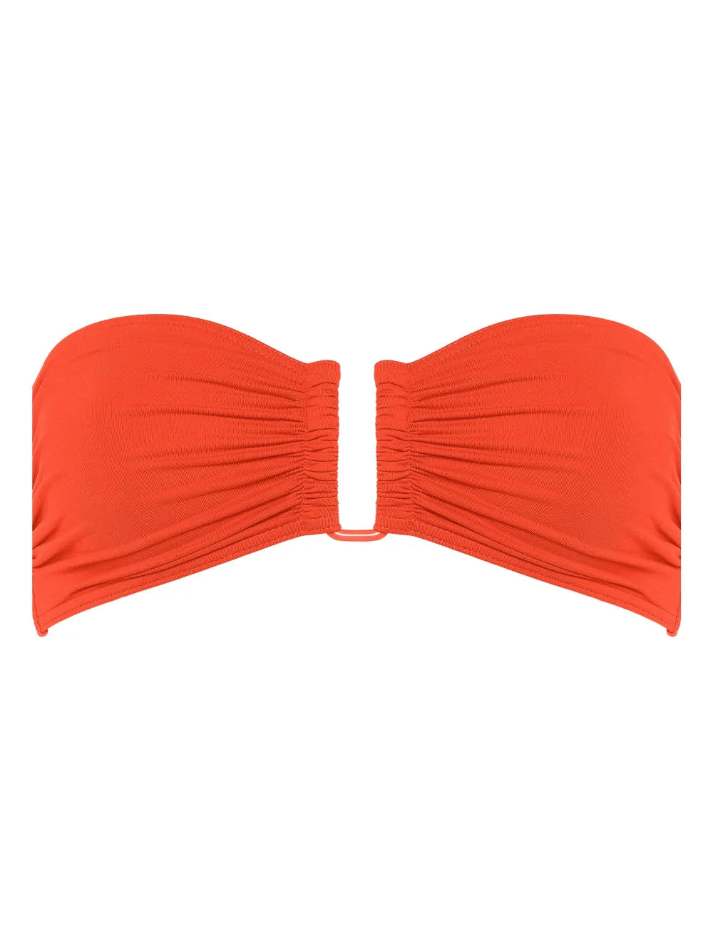 Eres Ruched Detail Bandeau Top — Orange
