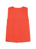 Eres Linen Tank Top — Orange