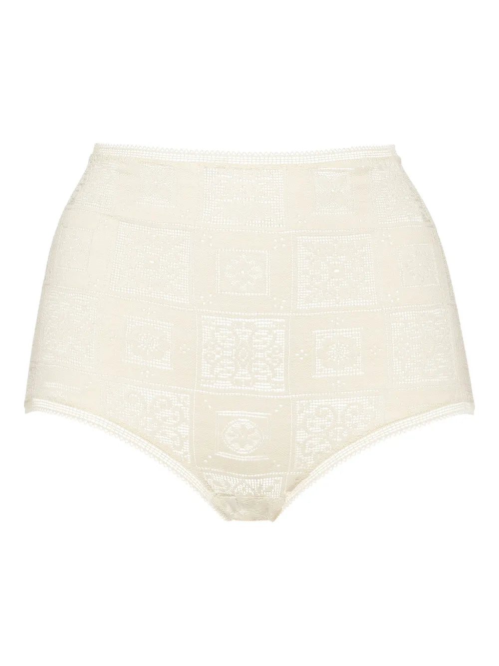Eres Geometric Lace Bikini Bottom — Ivory