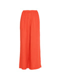 Eres Elasticated-Waist Linen Trousers — Orange