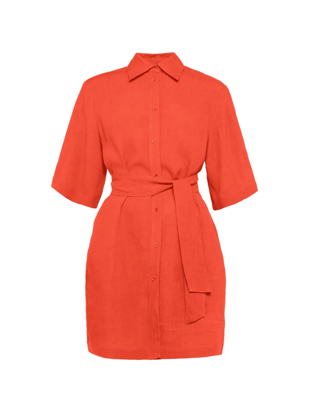 Eres Séducteur Shirt Dress — Red