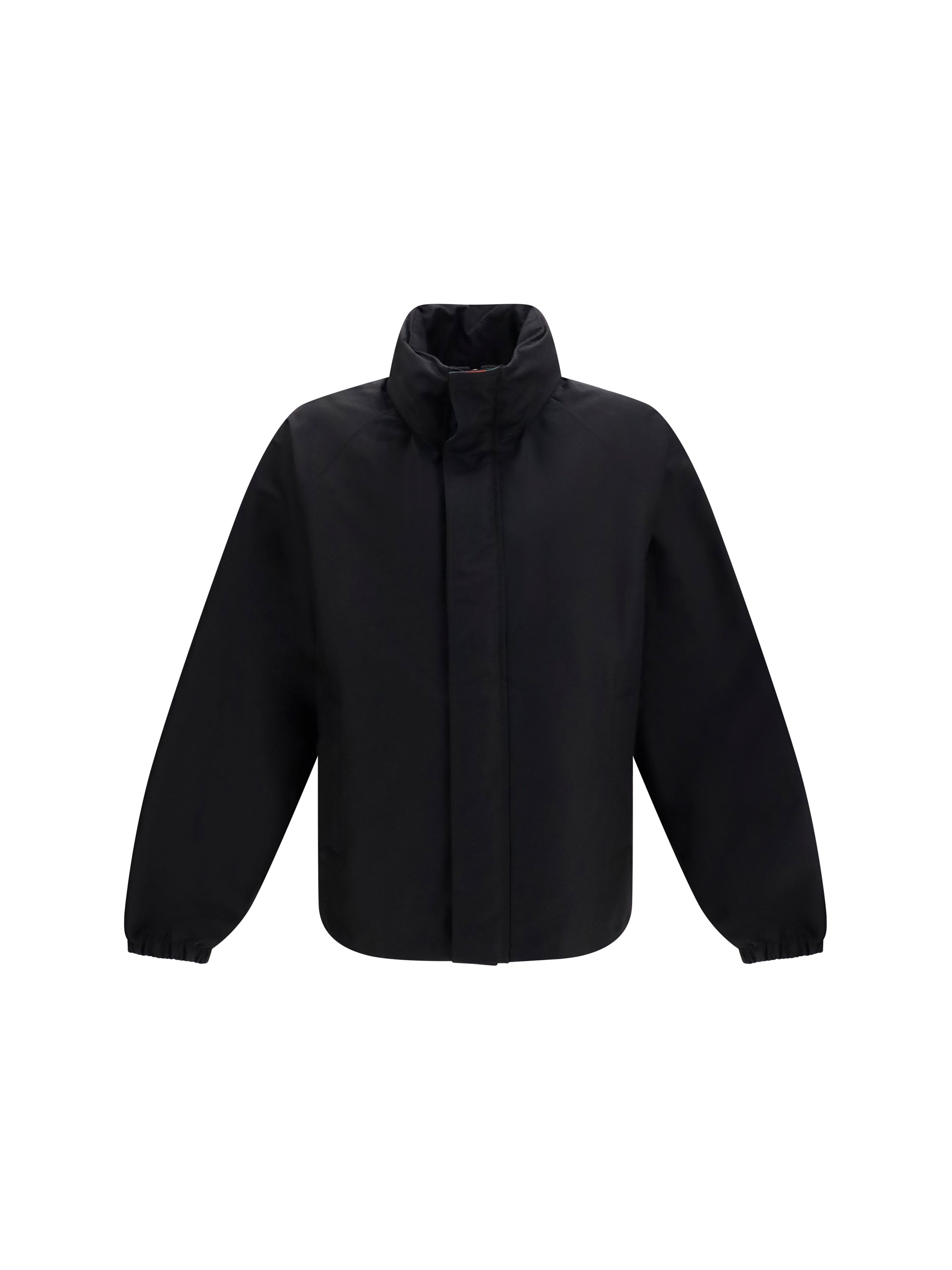 Gucci Compact Cotton Zip Jacket — Black