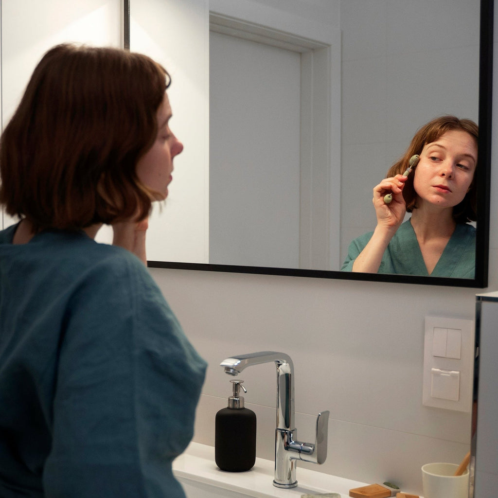 BATHME QUEENS Espejo Rectangular Marco Negro Mate