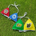 Top de bikini triangular personalizado con logotipo de equipo universitario y relleno extraíble Regalo de graduación para chicas universitarias aficionadas al deporte