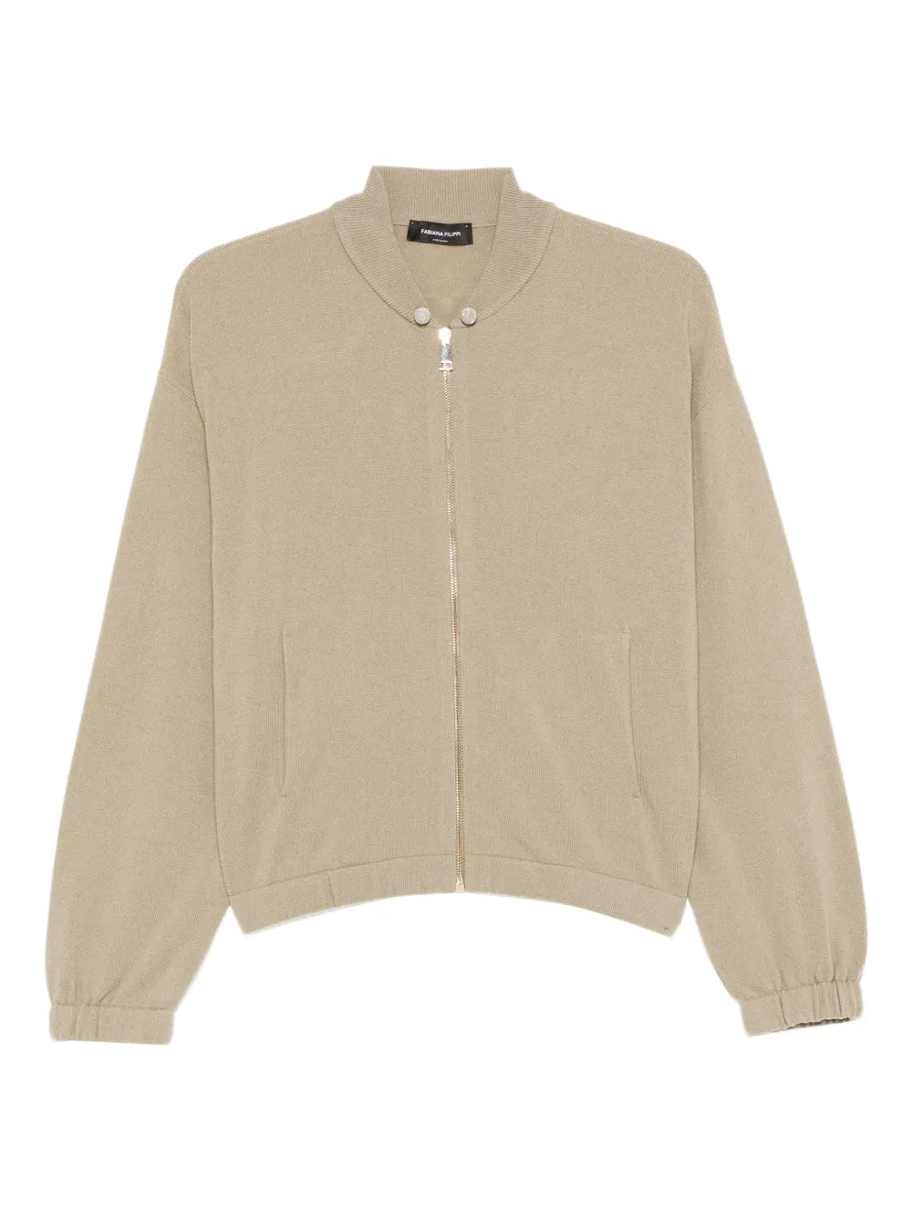 Fabiana Filippi Zip-Fastening Cardigan — Beige