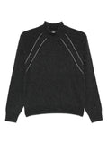 Peserico Bead-Detailed Sweater — Charcoal