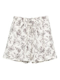 Golden Goose Floral-Print Shorts — off-white