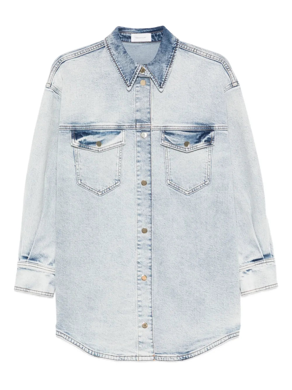 Fabiana Filippi Light Blue Chambray Shirt — Light Blue