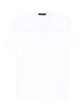Fabiana Filippi V-Neck Cotton T-Shirt — White
