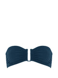 Eres Ruched Bandeau Bikini Top — Blue