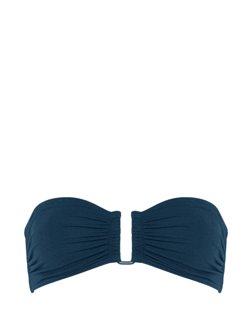 Eres Ruched Bandeau Bikini Top — Blue
