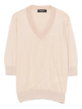 Fabiana Filippi V-Neck Sweater — Beige