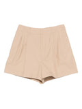 Fabiana Filippi Pleated Shorts — Beige