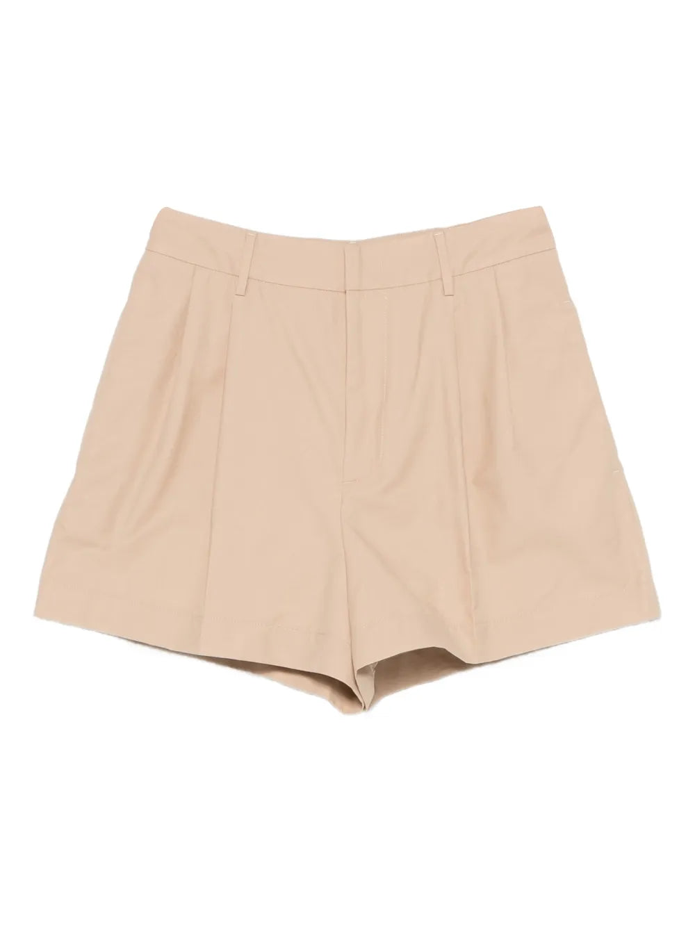 Fabiana Filippi Pleated Shorts — Beige