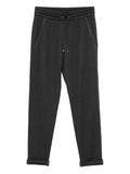 Brunello Cucinelli Cotton-Silk Blend Joggers — Grey