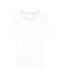 Peserico Trim-Detail Crew Neck T-Shirt — White