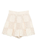 Zimmermann Eyelet Embroidery Shorts — Cream