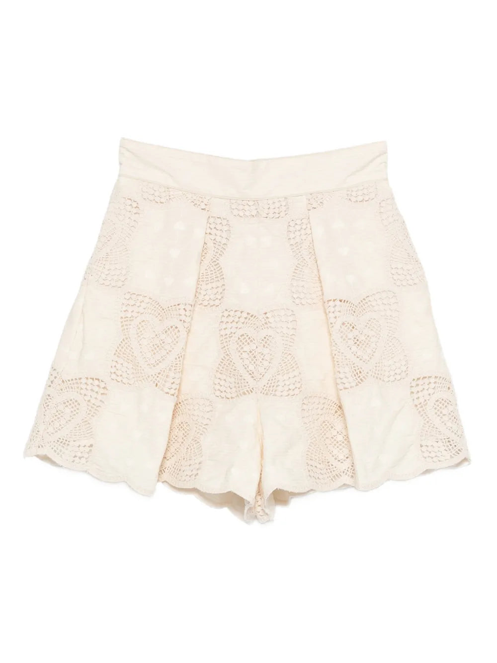 Zimmermann Eyelet Embroidery Shorts — Cream